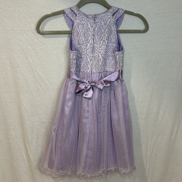 Jessica Ann Little Girls Dress Purple Size 6 - Picture 4 of 5
